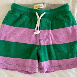 Mini Boden Vibrant Green and Purple Shorts. Size 5